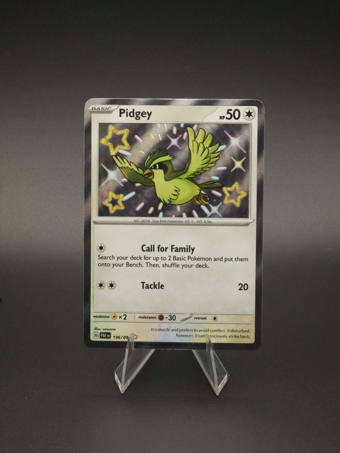 Pidgey Baby Shiny/Shiny Rare 196/091