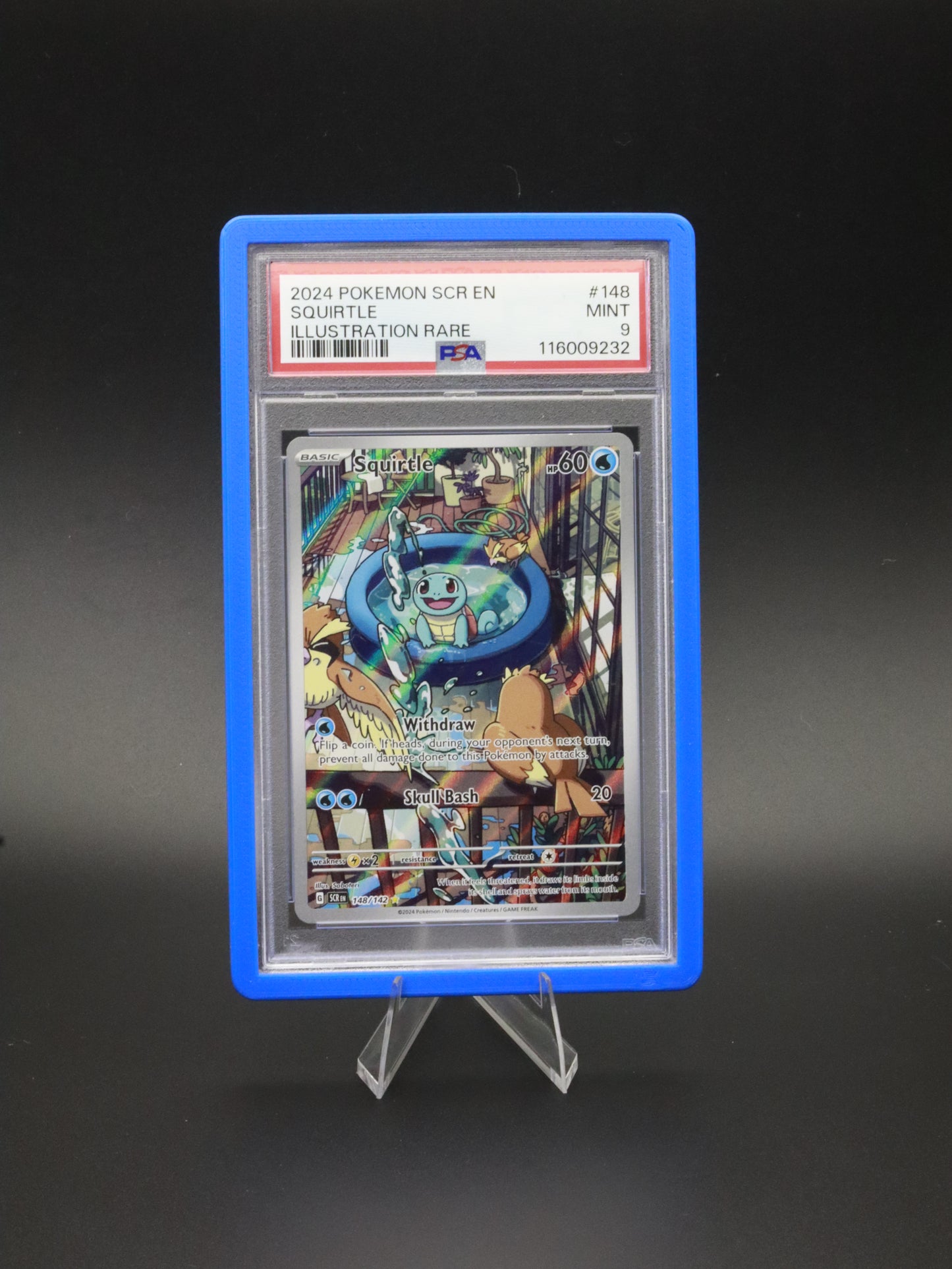 Squirtle Illustration Rare 148/142 PSA 9
