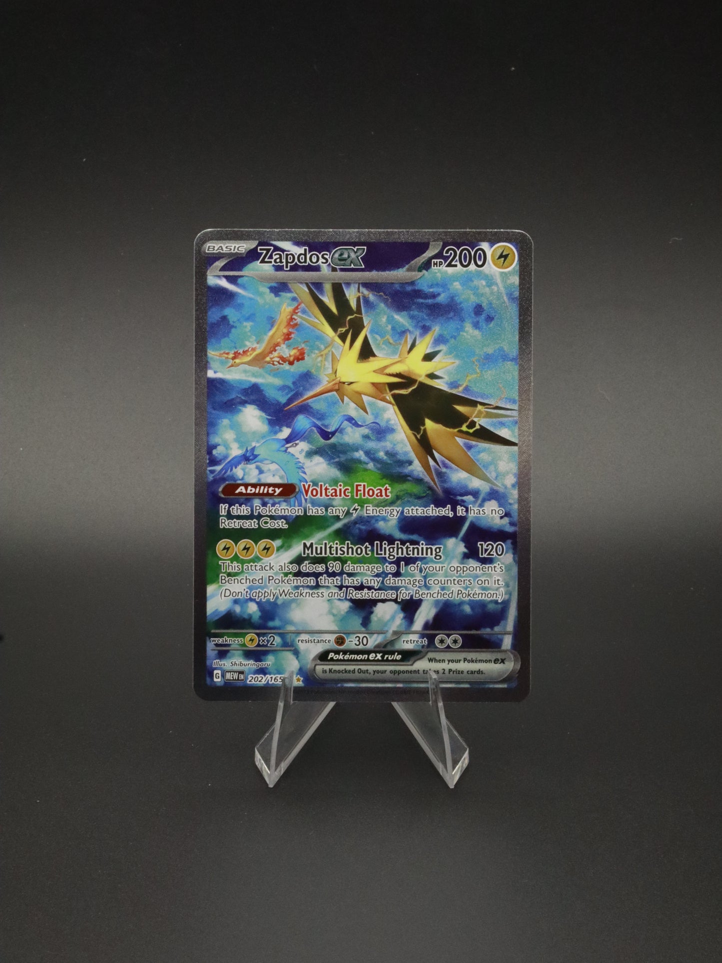 Zapdos Ex Special Illustration Rare 202/165